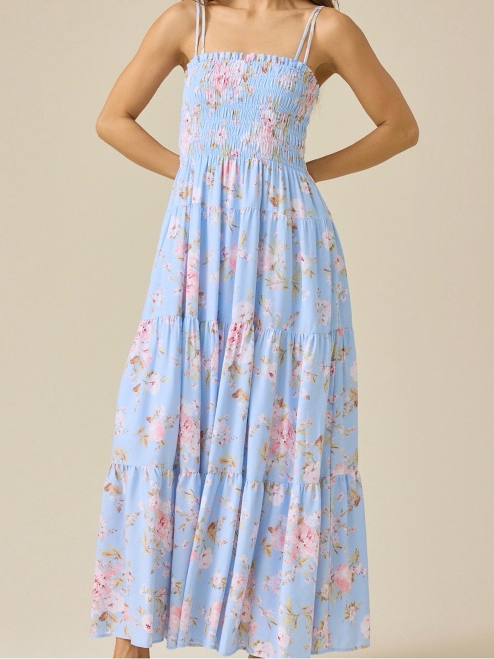 NEW Altar’d State Blue Floral Maxi Dress Sundress Size Medium Available